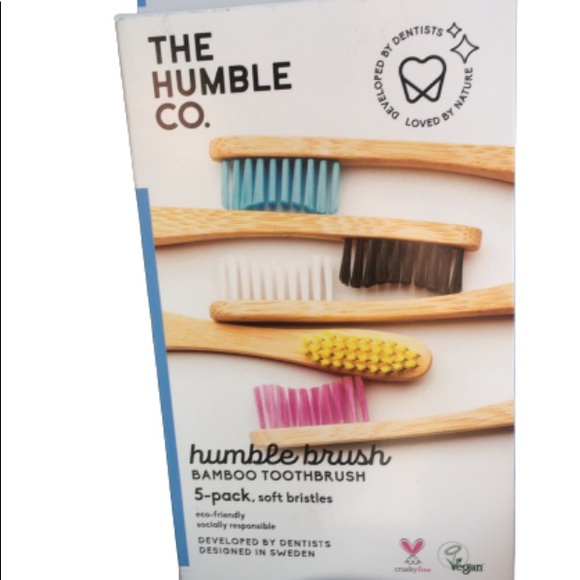Bamboo Toothbrushes, 5 pk - Picture 1 of 7